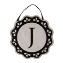 Scalloped Monogram Door Decor, Letter J,2dhb1393j