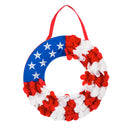 Patriotic Wreath Lit Door Decor