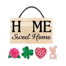 Spring Interchangable Home Sweet Home Door Decor