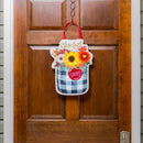 Fall Check Mason Jar Door Decor,2dhb2295