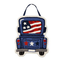Patriotic Truck Hooked Door Decor