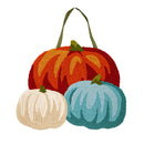 Pumpkin Trio Hooked Door Decor