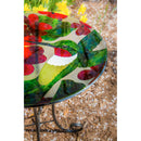 16" Glass Birdbath w/ Stand, Hummingbird,2gb750
