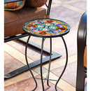 Glass Table, Tiffany Inspired Floral