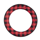 Red and Black Buffalo Check Sassafras Switchable Door Decor Frame