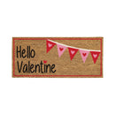 Hello Valentine Flocked Sassafras Coir Switch Mat