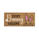 Every Bunny Welcome Flocked Sassafras Coir Switch Mat