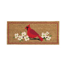 Classic Cardinal and Dogwood Flocked Sassafras Coir Switch Mat