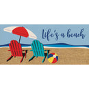 Life's a beach Flocked Coir Sassafras Switch Mat