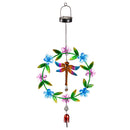Solar Double Sided Hanging Decor, Dragonfly with Florals,2sp7240