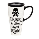 Ceramic FLOMO 360 Travel Cup, 17 oz., Drink At Your Own Risk!