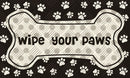 Wipe Your Paws Embossed Floor Mat