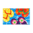Bright Flip Flops Embossed Floor Mat