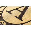 Cambridge Monogram Burlap Sassafras Switch Mat, Letter A