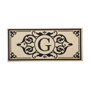 Cambridge Monogram Burlap Sassafras Switch Mat, Letter G