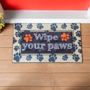 Paw Print Flocked Sassafras Mat Tray