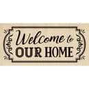 Welcome to Our Home Burlap Sassafras Switch Mat