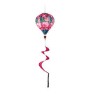 Peony Garden Welcome Burlap Balloon Spinner