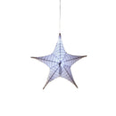 Lighted Fabric Star, Small, White