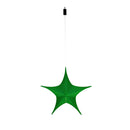 Lighted Fabric Star, Large, Green
