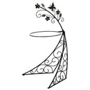 Metal Bird Bath Stand, Butterfly