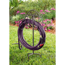 Wrought Iron Hose Holder with Ground Stake - Gunmetal,47m3013