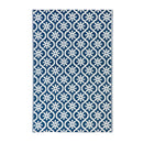 Reversible Weather-resistant Rug Navy Floral 3'x5'
