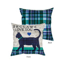 Beclaws I love You Outdoor Pillow Cover