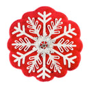 16" Snowflake Shaped Pillow