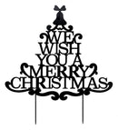 Merry Christmas Wishes Tree Metal Garden Stake