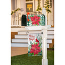 Merry and Bright Poinsettia Mailbox Cover,56779