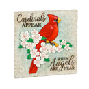 10.5" Garden Stone, Cardinals Appear when Angels are Near