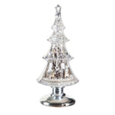 18" LED Musical Tree with Winter Scene Tabletop Decor