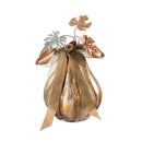 Glass LED Pumpkin Tabletop Decor, 3 Assorted,8led555