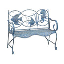 Blue Fish Metal Bench