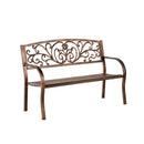 Blooming Garden Metal Bench