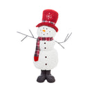 Fabric Snowman with Hat, Scarf, and Boots Large,8tan101