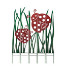 Colored Metal Panel Stakes, Ladybug